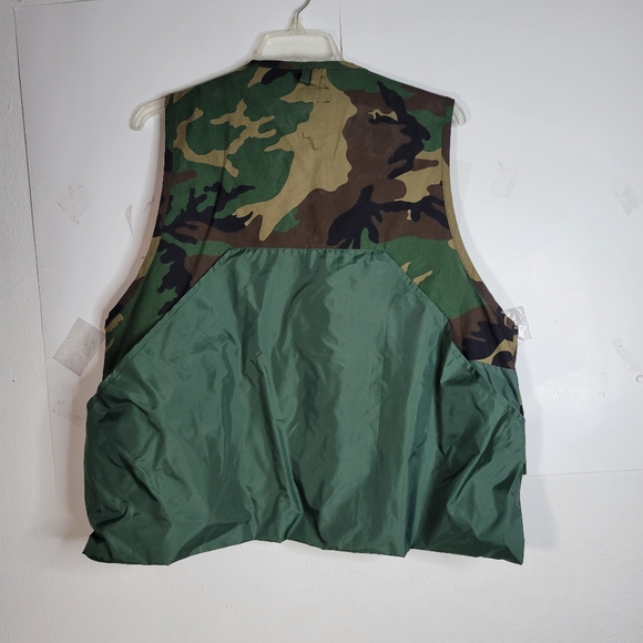 Mens Sports Afield Camo hunting Vest Shell Hoder and Game Pocket Size Large - Picture 9 of 11